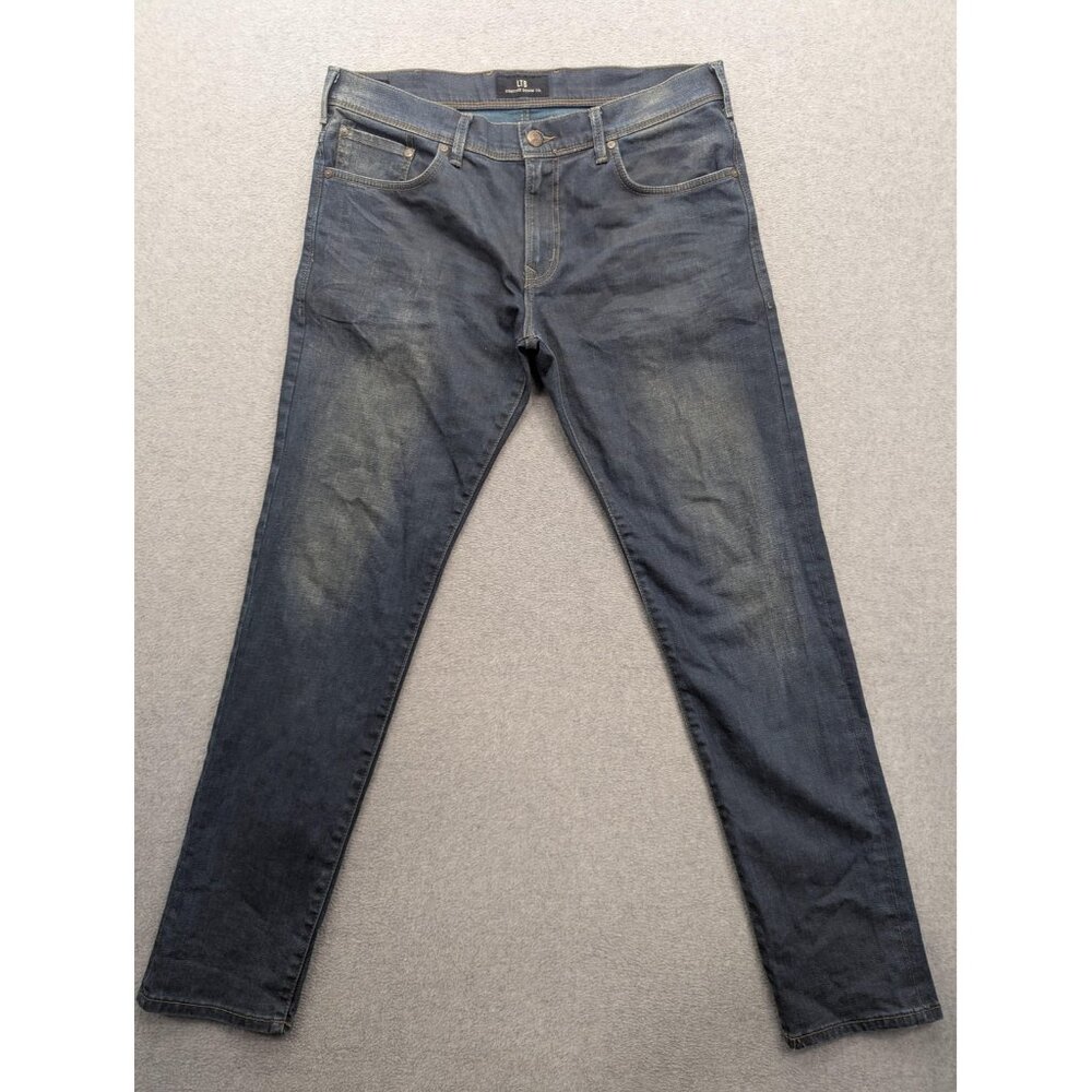 LTB Diego Jeans Mens 34x34 Blue Mid Rise Tapered Leg Stretch Denim Turkey